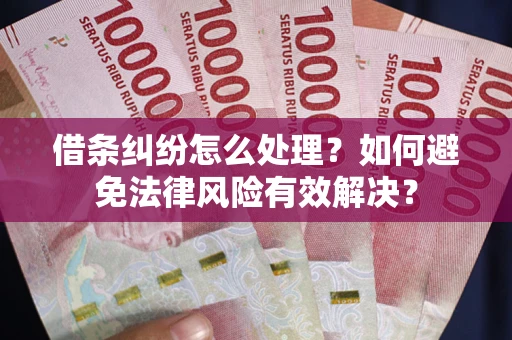 北京借条纠纷怎么处理？如何避免法律风险有效解决？