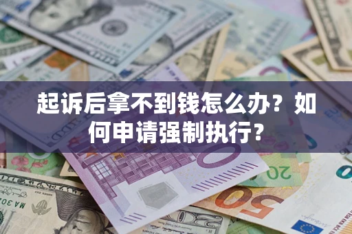北京起诉后拿不到钱怎么办？如何申请强制执行？