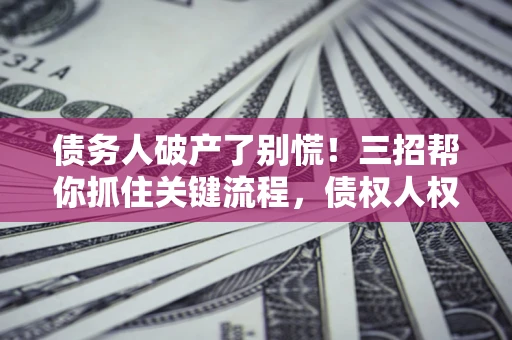 北京债务人破产了别慌！三招帮你抓住关键流程，债权人权益不再缩水