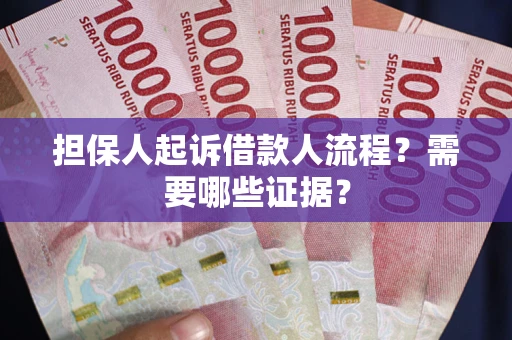 北京担保人起诉借款人流程?需要哪些证据? 北京担保人起诉借款人流程?需要哪些证据?