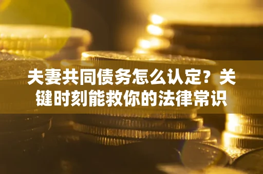 北京夫妻共同债务怎么认定？关键时刻能救你的法律常识