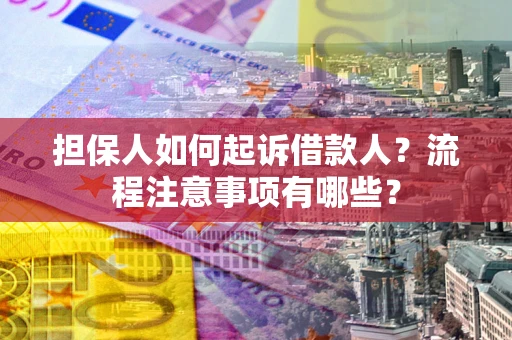 北京担保人如何起诉借款人？流程注意事项有哪些？